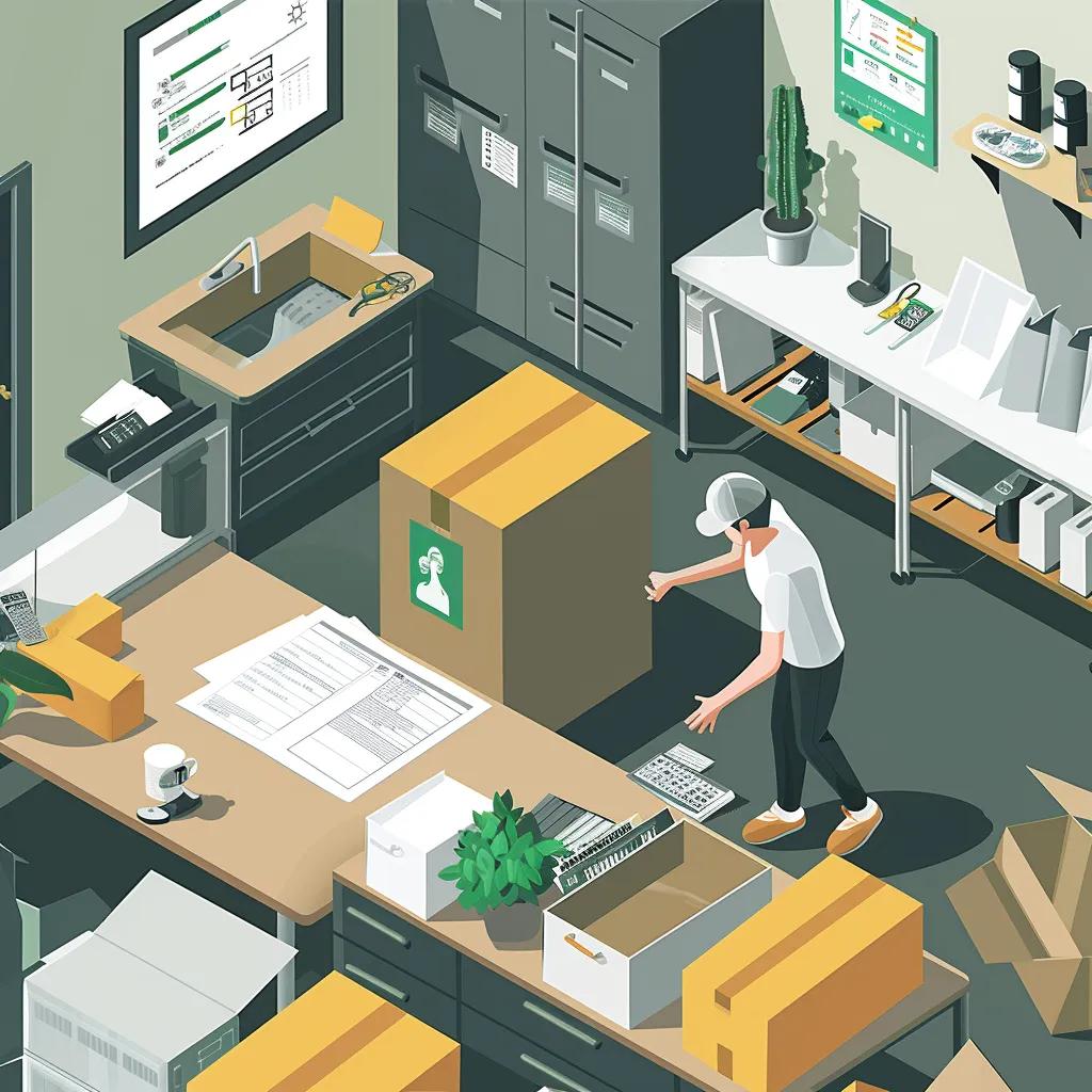 Visual representation of hidden costs in self-service moving, including packing materials and a budget checklist